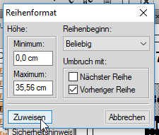 FrameMaker Reihenformat